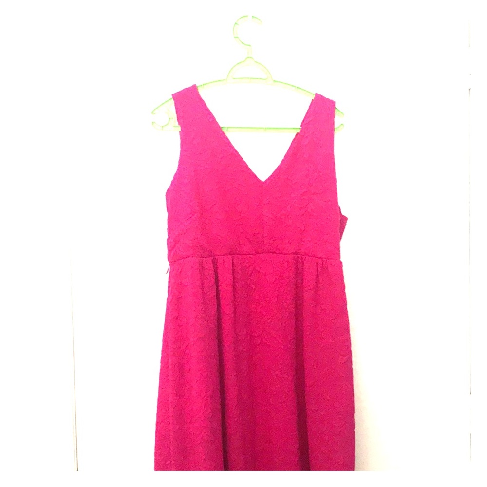 Pink maternity dress